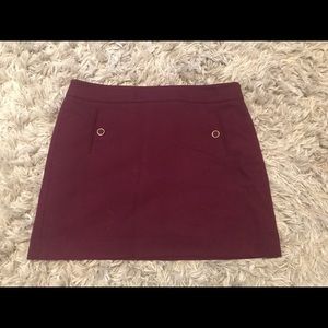 Plum maroon loft skirt